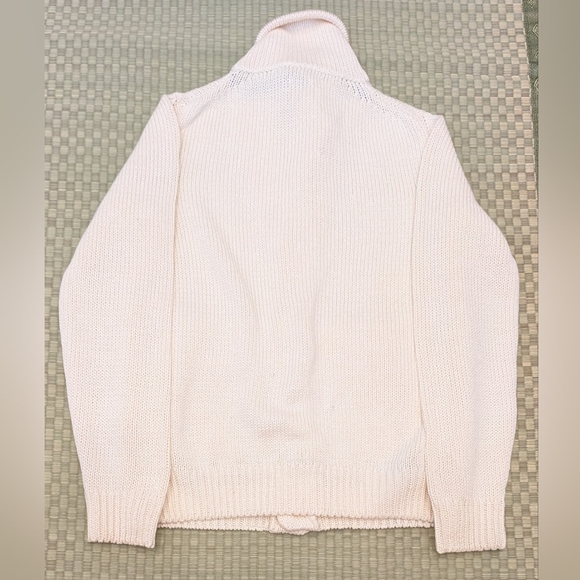 Esemplare Linen Cotton Knit Cardigan Cream Men's Size Medium Made in Italy - Picture 2 of 9